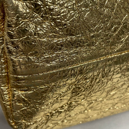 Sold Bottega Veneta Pouch Gold Leather