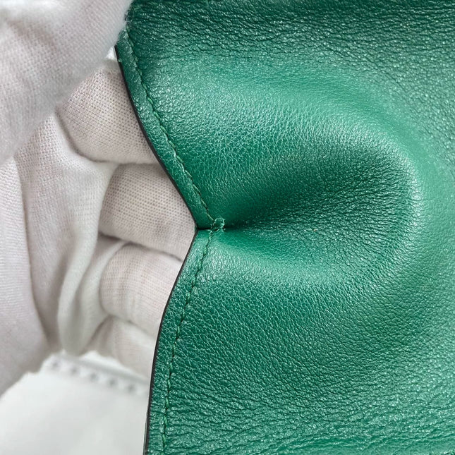 Gucci Diana Mini Green Leather Bag Bamboo Handle with Strap