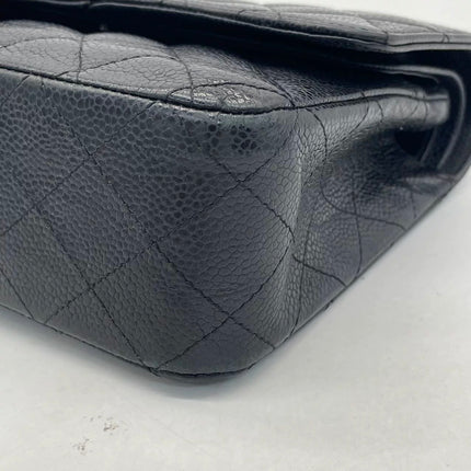 Chanel Classic Flap Medium Black Caviar Leather with 24k Gold Hardware, 2008-2009