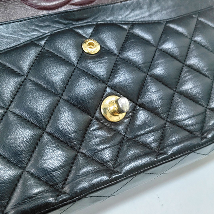 Chanel Timeless Classic Flap Medium Black Lambskin Leather Gold Hardware