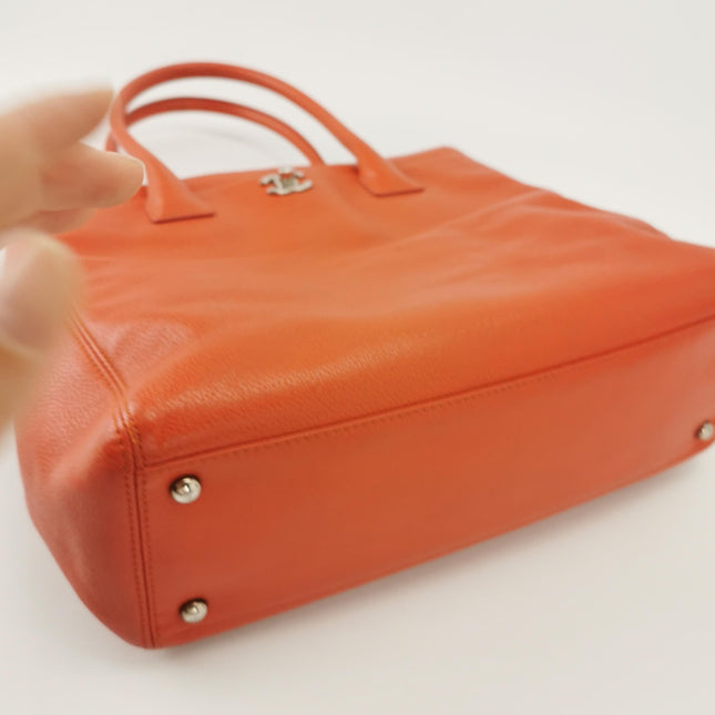 Chanel Cerf Executive Tall Red Leather Handbag 30cm