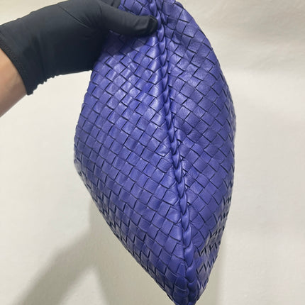 Sold Bottega Veneta Hobo Bag Lambskin leather Navy Medium 47cm