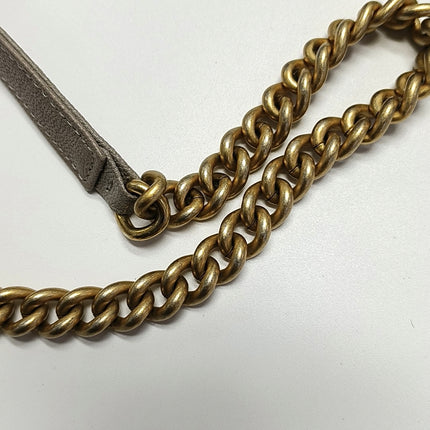 Chanel Wallet on Chain Boy Flap Grey Caviar Leather Gold Hardware 2018