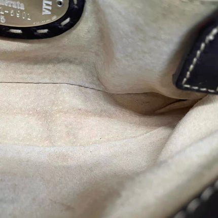 Fendi Baguette Selleria Calfskin Leather Brown Shoulder Bag