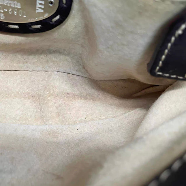 Fendi Baguette Selleria Calfskin Leather Brown Shoulder Bag