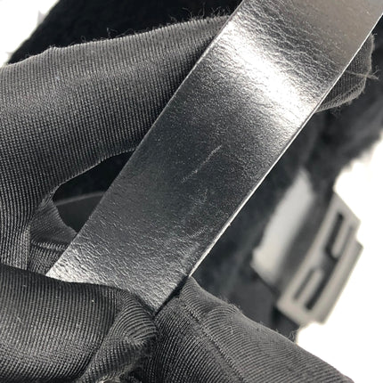 Fendi Mamma Baguette Black Faux Fur Shoulder Bag