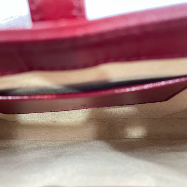 Gucci Jackie 1961 Mini Red Burgundy Leather Bag No Strap