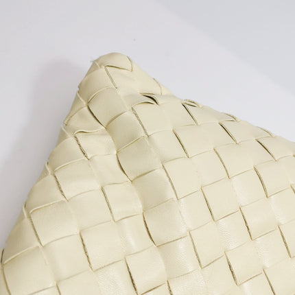Bottega Veneta Hop Large Leather Pale Cream Yellow Hobo Bag