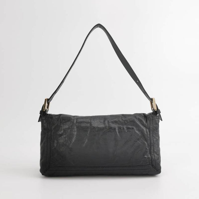 Fendi Baguette Leather with Wild Fringes Shoulder Bag