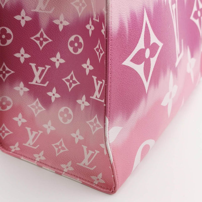 Sold Louis Vuitton OnTheGo Monogram Escale Rouge Leather GM Tote Bag