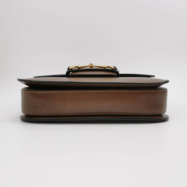 Sold Gucci 1955 Horsebit Shoulder Bag Caramel Brown Small Leather