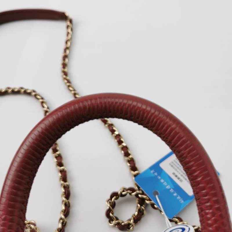 Chanel Coco Handle Mini Burgundy Caviar Leather Crossbody Bag