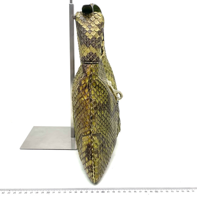 Gucci Jackie Green Python Leather Rare