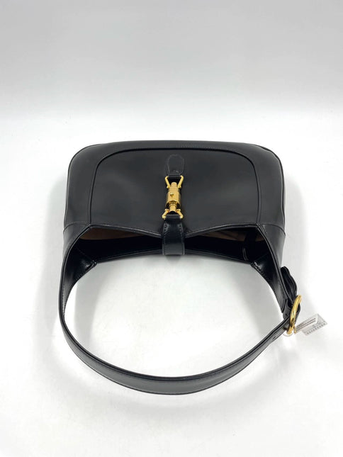 Sold Gucci Jackie 1961 Black Leather Bag with Adjustable Strap