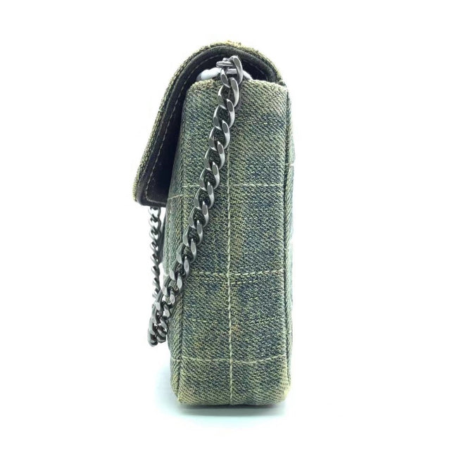 Sold Vintage Chanel East West Denim Shoulder Bag