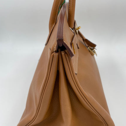 Hermes Birkin 40 Gold TC Clemence Leather Gold Hardware 1994