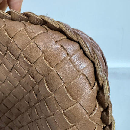 Bottega Veneta Intrecciato Hobo Bag Medium Brown Lambskin leather 40cm