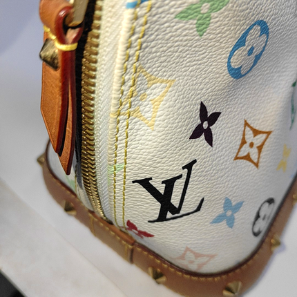 Louis Vuitton x Takashi Murakami Alma Small White Multicolor