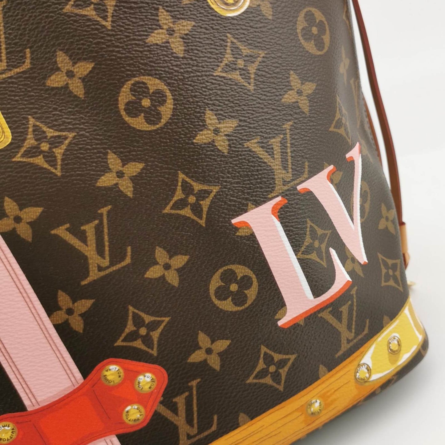 Louis Vuitton Monogram Trunks Neverfull MM Black