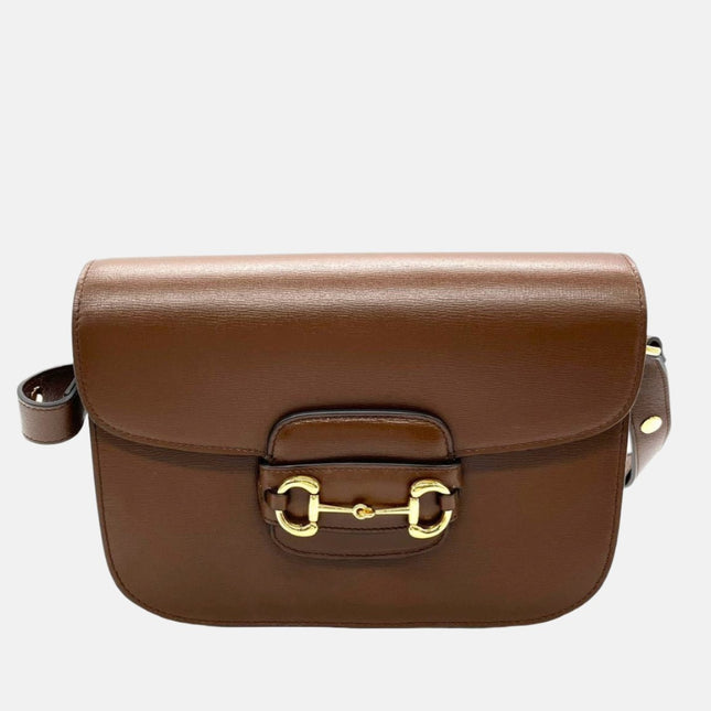 Gucci 1955 Horsebit Shoulder Bag Caramel Brown Small Leather Never Worn-Luxbags