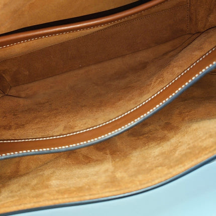 Celine Soft 16 Bag Medium Caramel Natural Tan Smooth Satin Calfskin Leather