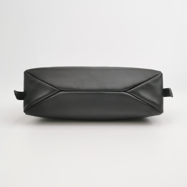 Prada Aimée Black Medium Calfskin Leather Shoulder Bag