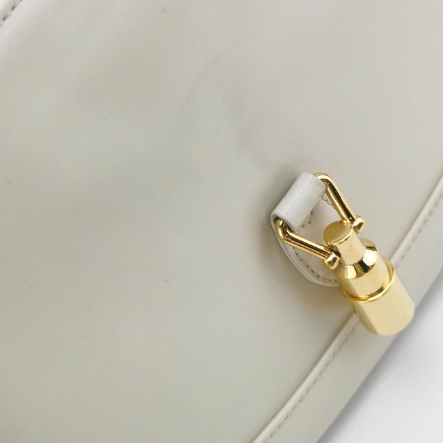 Sold Gucci Jackie 1961 Small Leather Bag with Adjustable Strap Size White