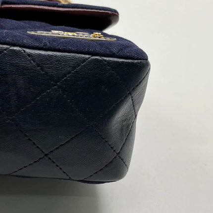 Chanel Classic Flap Mini Métiers d'Art Paris-Hamburg 2018 Wool Nautical Charms