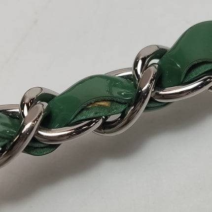 Chanel Classic Flap Rectangular Mini Green Patent Leather Silver Hardware 2016-2017