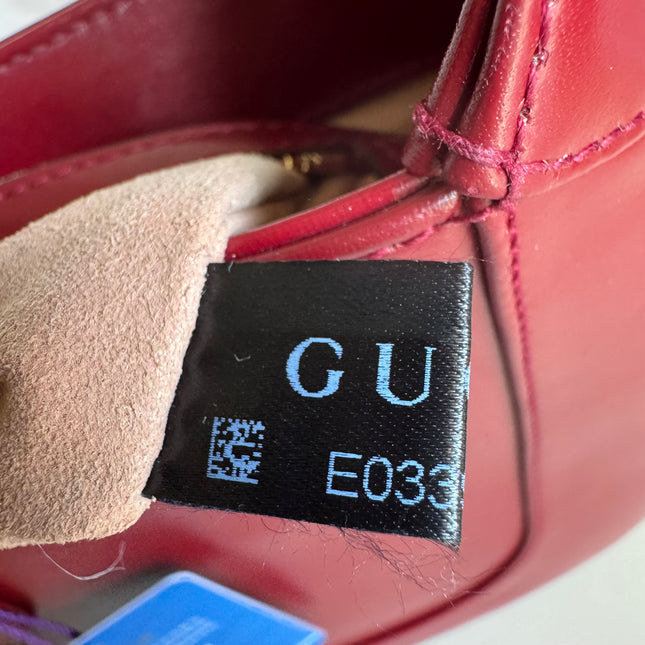 Gucci Jackie 1961 Red Burgundy Leather Bag Small Shoulder Bag
