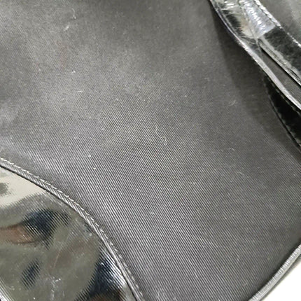 Sold Dior Saddle Vintage So Black Fabric and Patent Leather Shoulder Bag