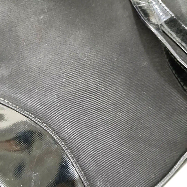 Sold Dior Saddle Vintage So Black Fabric and Patent Leather Shoulder Bag