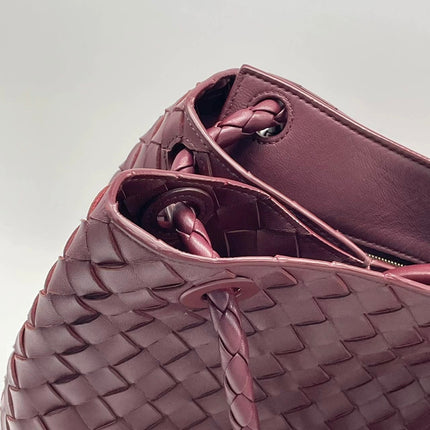 Bottega Veneta Andiamo Large Burgundy Handbag