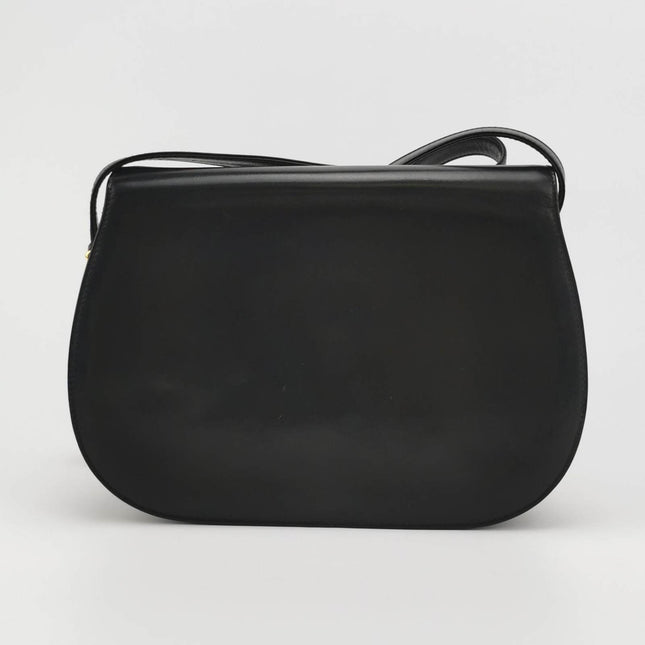 Sold Gucci Bamboo 1947 Black Leather Medium Crossbody Bag