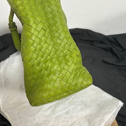 Bottega Veneta Garda Avocado Green Intrecciato Nappa Leather Large 33cm