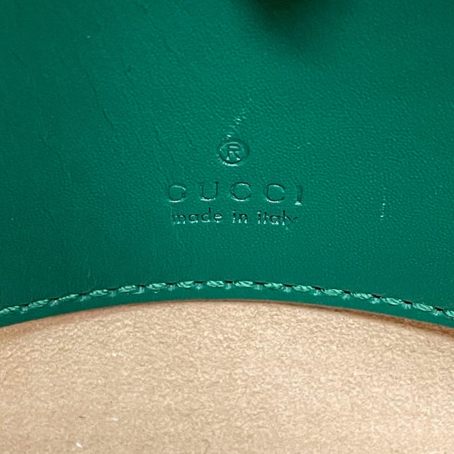 Sold Gucci Jackie 1961 Mini Handbag in Green Leather with Adjustable Strap