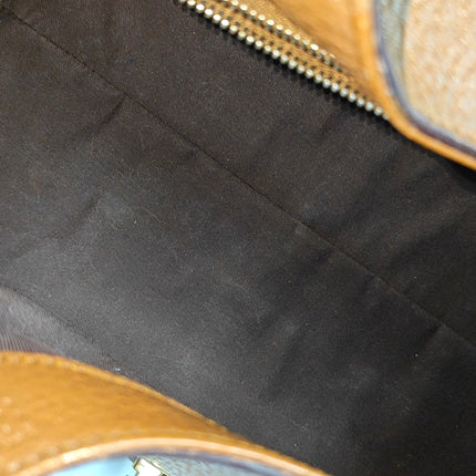 Gucci Junco Bag Tan Brown Graind Leather Handbag