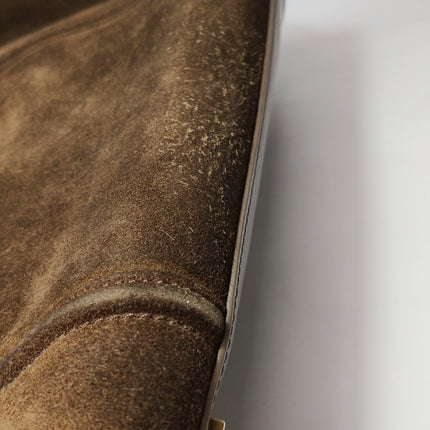 Celine Phantom Mini Dark Brown Suede Leather 30cm