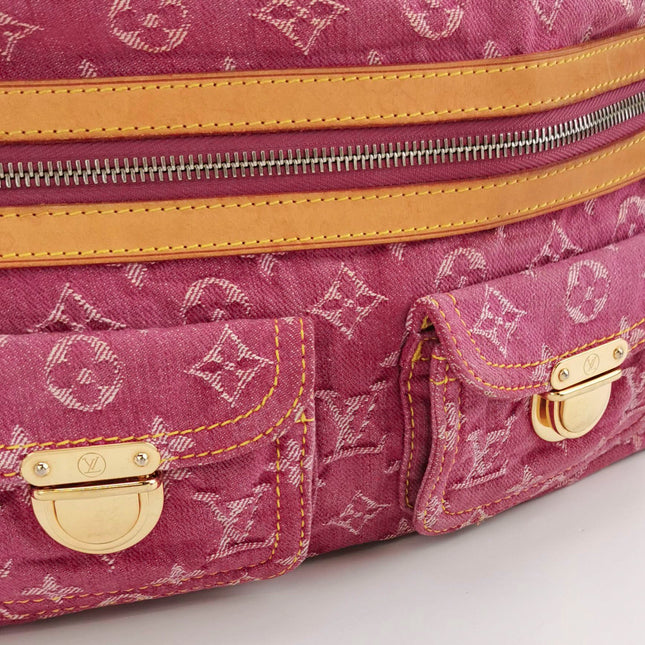 Louis Vuitton Monogram Pink Denim Baggy PM Shoulder Bag
