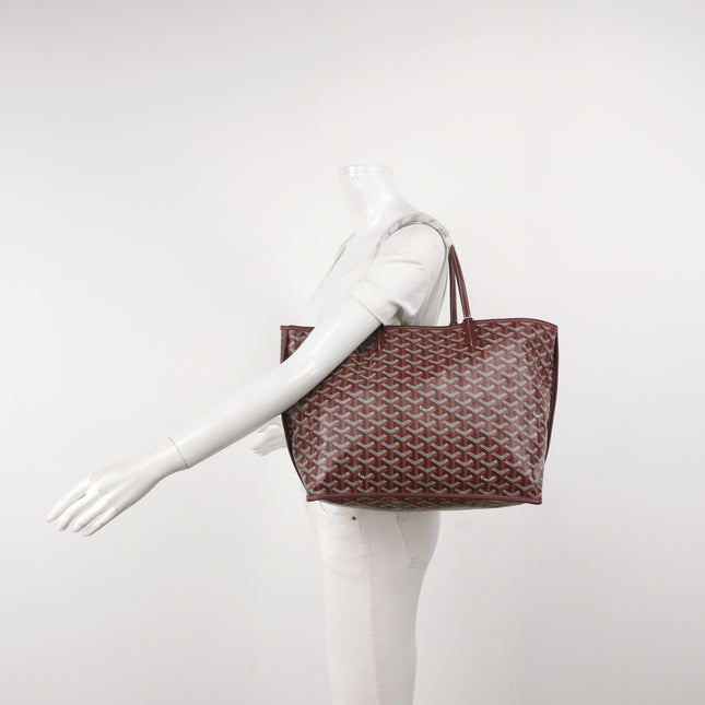 Goyard Anjou PM Medium Tote Burgundy Reversible Leather Lining