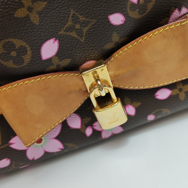 Louis Vuitton x Takashi Murakami Cherry Blossom Sack Reto PM Monogram Handbag