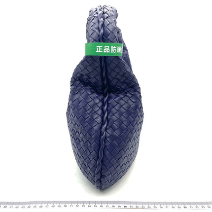 Bottega Veneta Hobo Bag Lambskin leather Navy Medium 47cm