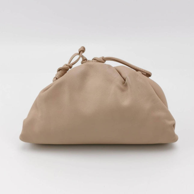 Sold Bottega Veneta Pouch Mini Beige Nude Color Leather