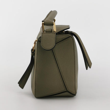 Loewe Puzzle Small Artichoke Green Calfskin leather Crossbody bag
