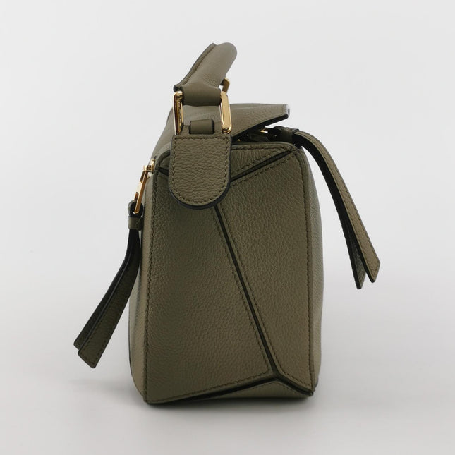 Loewe Puzzle Small Artichoke Green Calfskin leather Crossbody bag