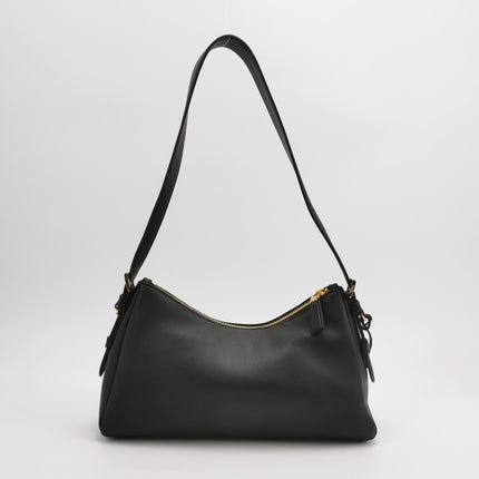 Prada Aimée Black Medium Calfskin Leather Shoulder Bag
