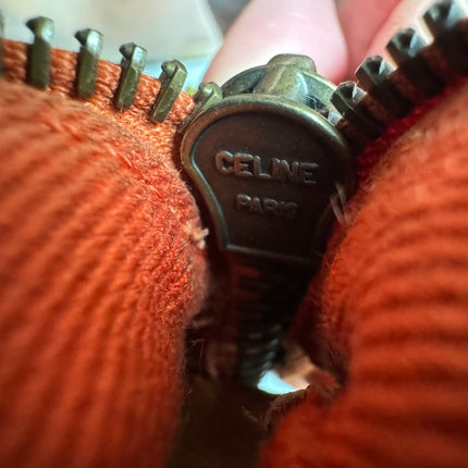 Sold Celine Ava Hobo Pumpkin Caramel Brown Suede Leather Vintage Shoulder Bag