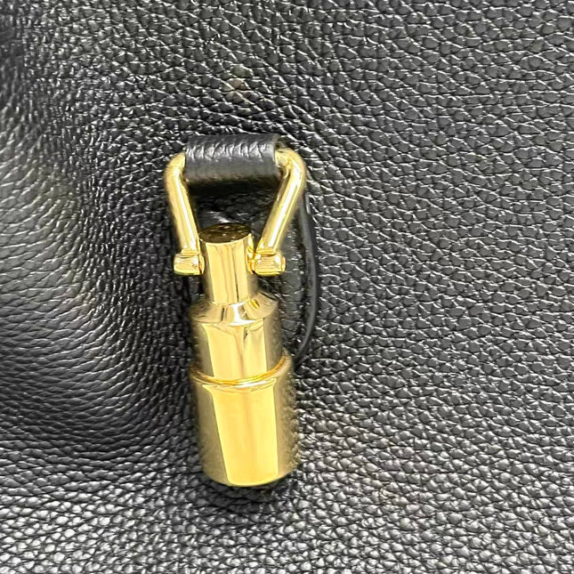 Gucci Jackie 1961 Black Large Pebbled Leather Shoulder Bag with Strap