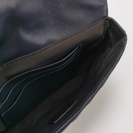 Sold Fendi Baguette Mini Navy Nappa Leather Crossbody Bag
