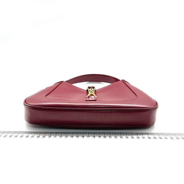 Sold Gucci Jackie 1961 Red Leather Bag Small with Adjustable Strap
